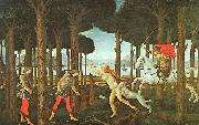 Sandro Botticelli Panel II of The Story of Nastagio degli Onesti oil on canvas